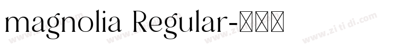 magnolia Regular字体转换